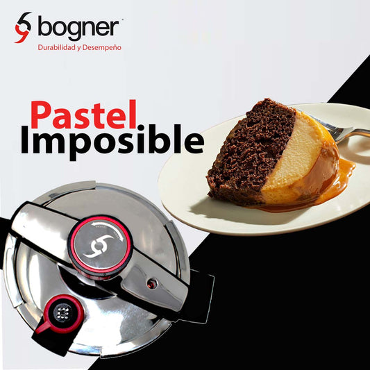 Pastel imposible en olla de presión. Chocoflan en olla de presión. Como cocinar un pastel imposible sin horno, en olla de presión.