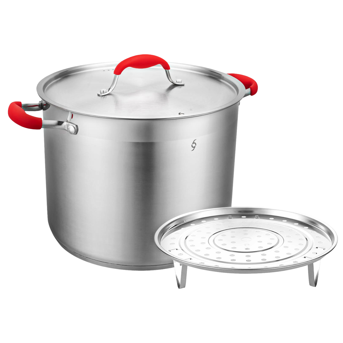 Olla con Vaporera de Acero Inoxidable de 13.5 Litros Bogner BCP13-5L