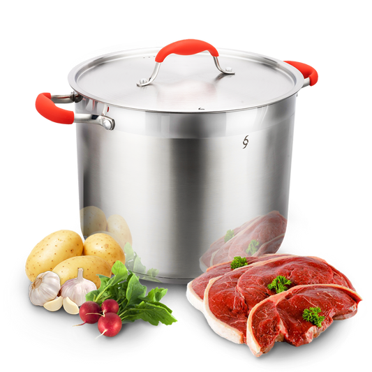 Olla con Vaporera de Acero Inoxidable de 13.5 Litros Bogner BCP13-5L