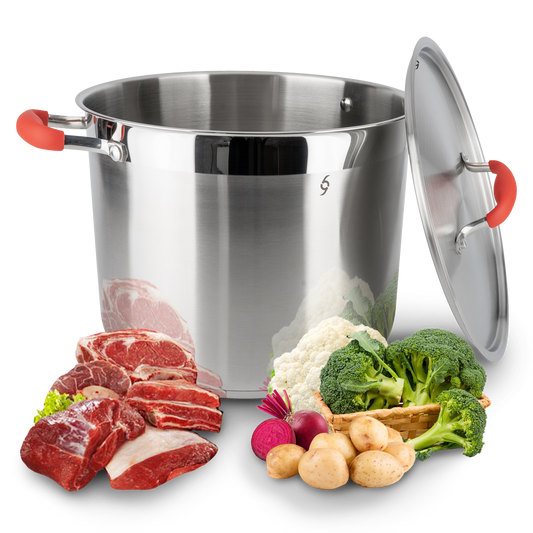 Olla con Vaporera de Acero Inoxidable 16 Litros Bogner BCP16L