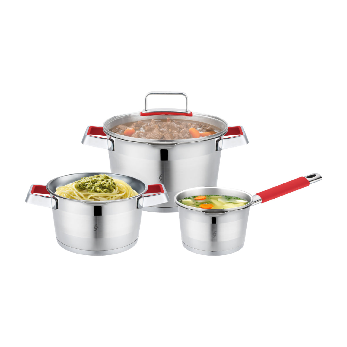 Bogner Batería De Cocina Acero Inoxidable 6 Piezas BCPS06SS