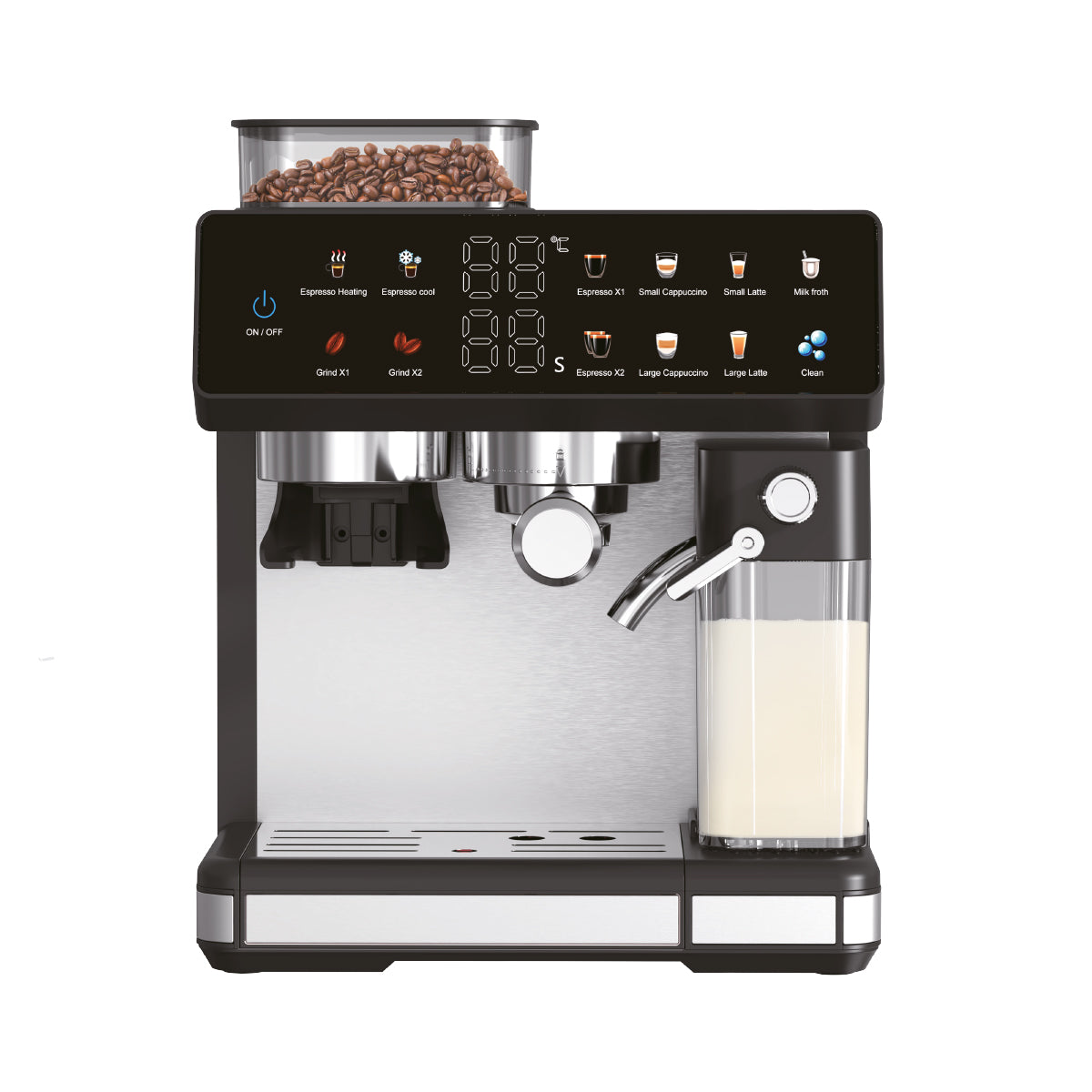 Cafetera Semiautomática Con Molino 20bar Bogner