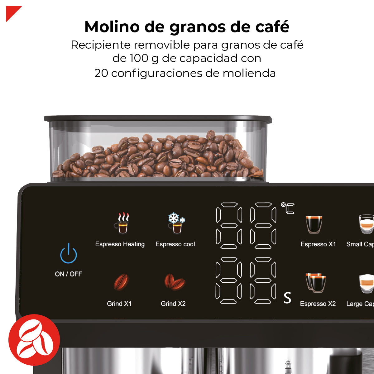 Cafetera Semiautomática Con Molino 20bar Bogner