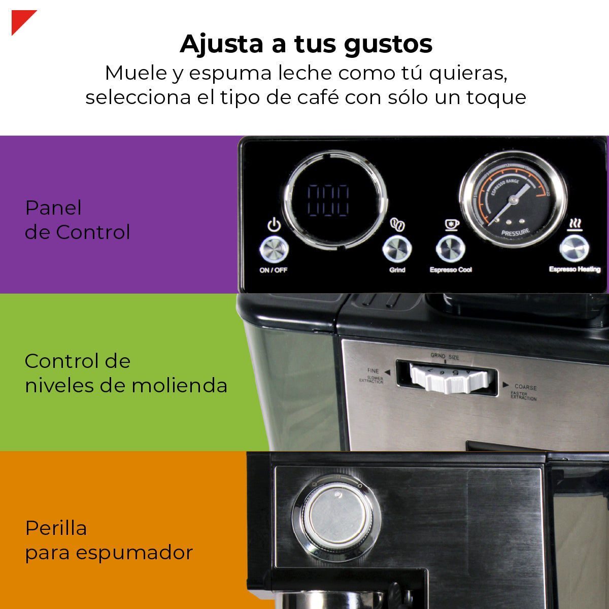 Bogner Cafetera Semiautomática 20b Con Molino BDCM20G