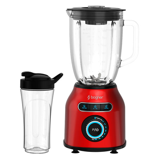 Licuadora 2 En 1 Con Vaso Para Licuados Bogner 1200w