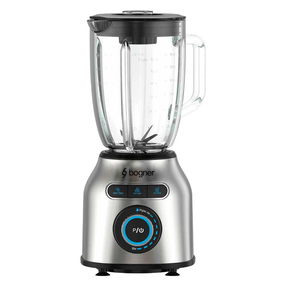 Combo Licuadora 1200 Watts Acero Inoxidable + Vaso extra Bogner
