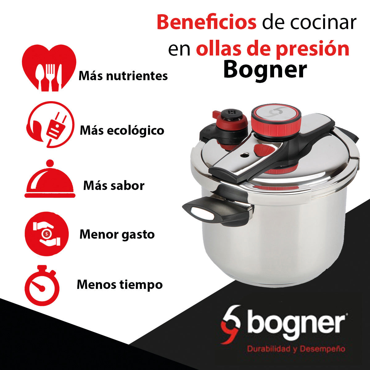 Set de Ollas de presión capacidad 4 lts y 6 lts
