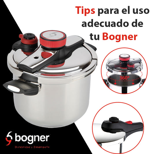 Tips para el uso adecuado de tus ollas de presión Bogner