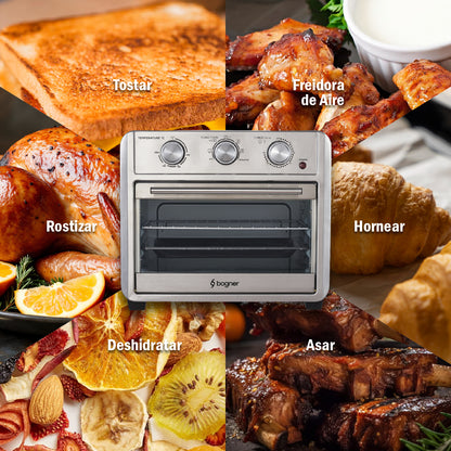 Bogner Horno Freidora De Aire Acero Inoxidable 25L BAF25