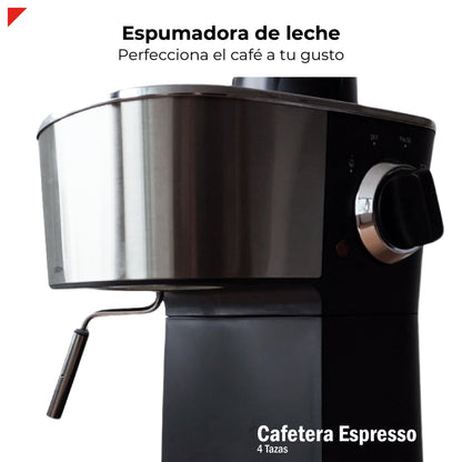 Cafetera Espresso Bogner Capuccino 4 Tazas