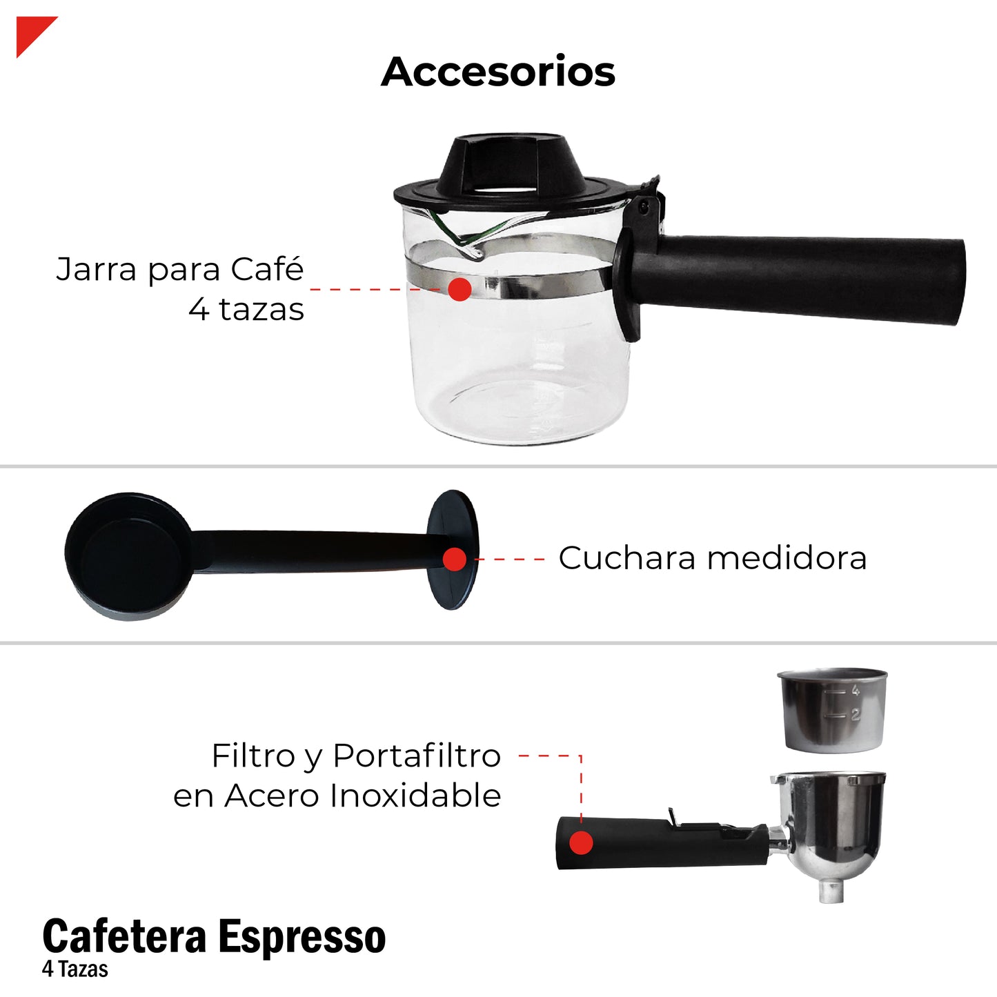 Cafetera Espresso Bogner Capuccino 4 Tazas