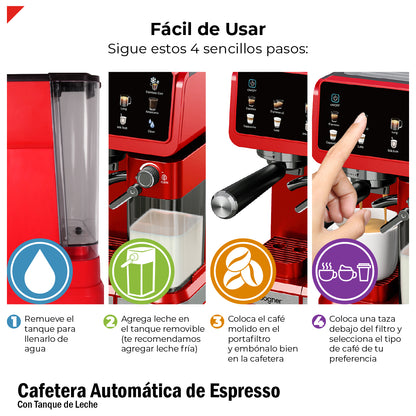 Bogner Cafetera Espresso Automática 20b BDECM03