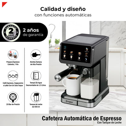 Bogner Cafetera Espresso Automática 20b BDECM03B