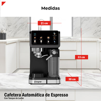 Bogner Cafetera Espresso Automática 20b BDECM03B