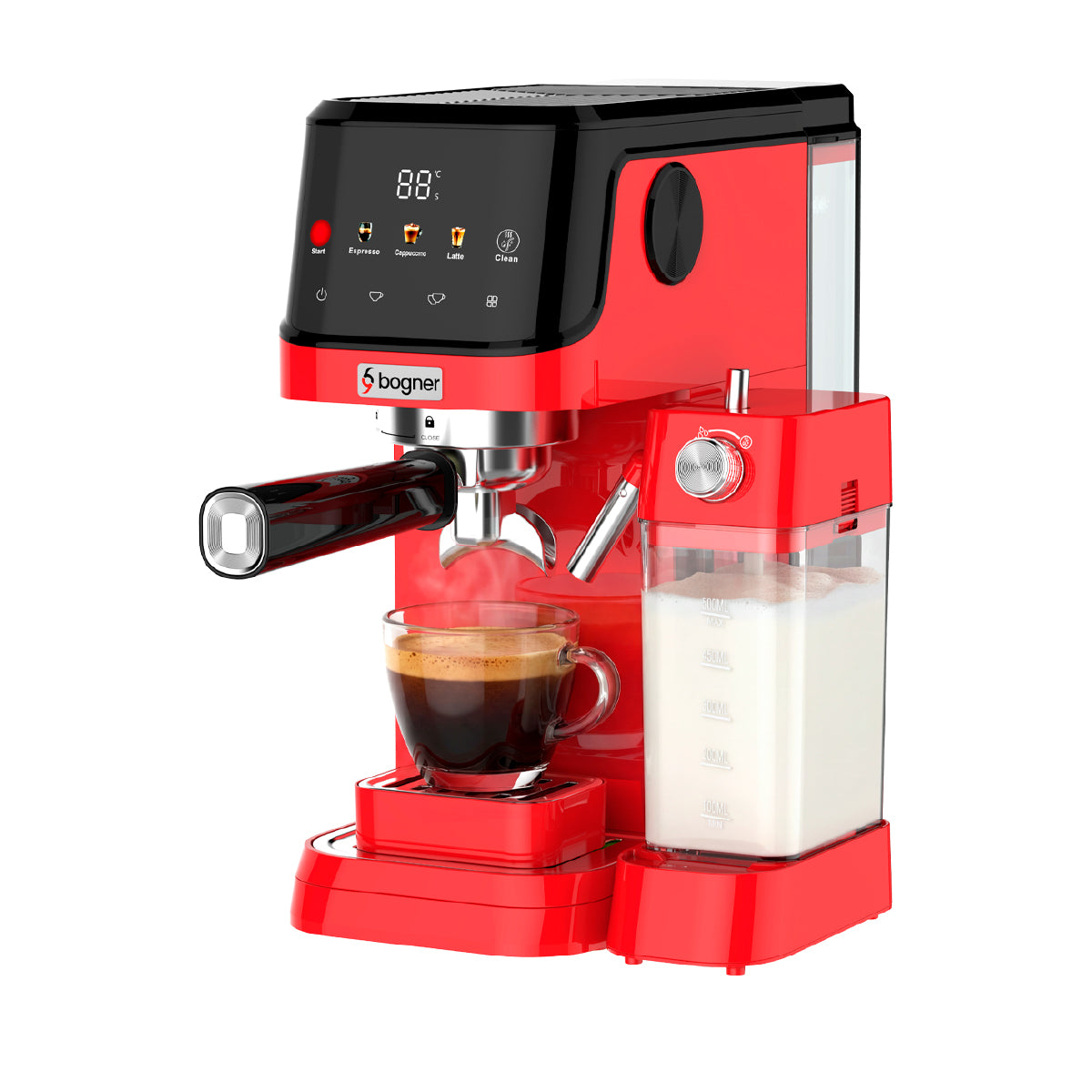 Cafetera Automática Para Espresso 20 Bar Con Tanque De Leche
