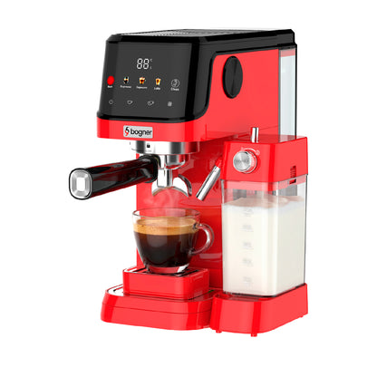 Cafetera Automática Para Espresso 20 Bar Con Tanque De Leche