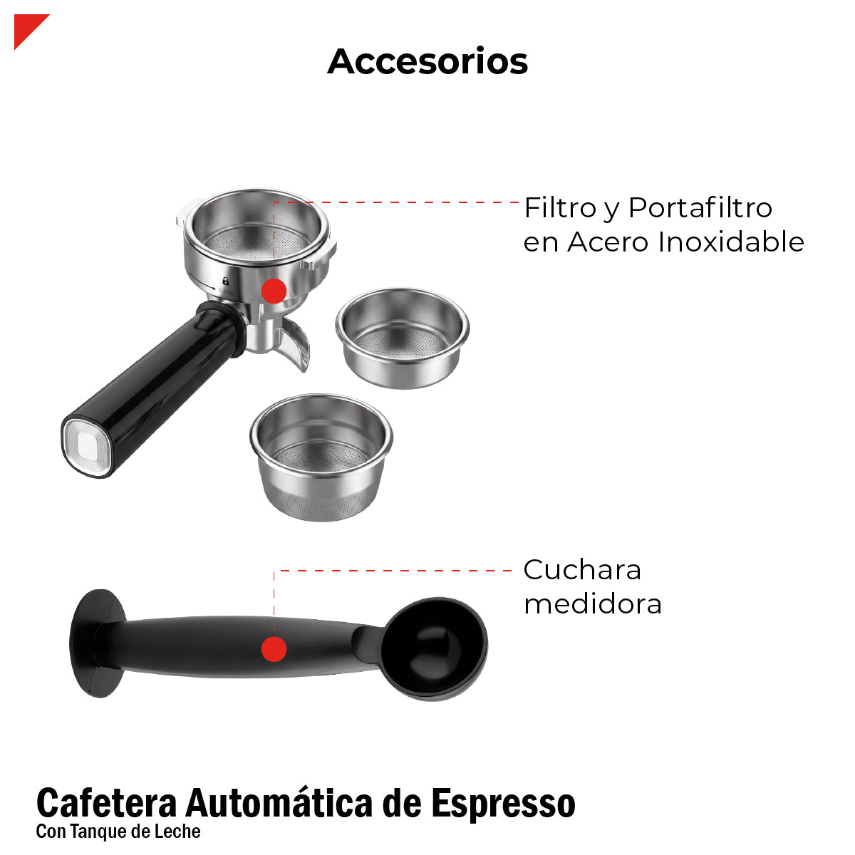 Cafetera Automática Para Espresso 20 Bar Con Tanque De Leche