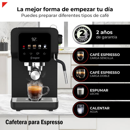 Cafetera Digital Para Espresso 1350w 20 Bar BDECM05