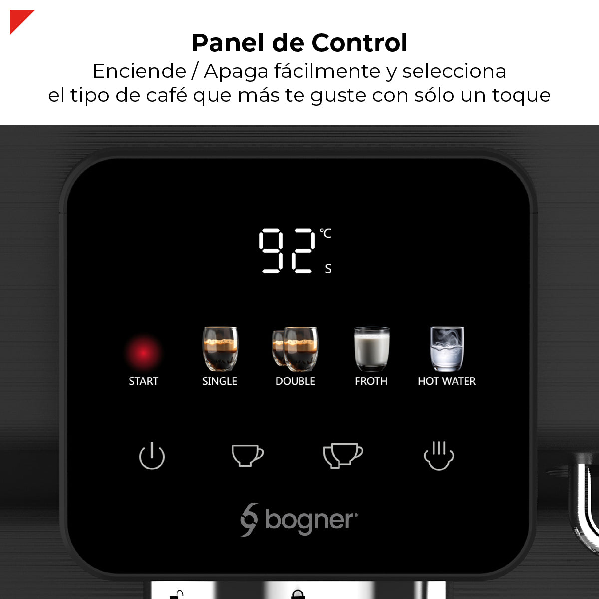 Cafetera Digital Para Espresso 1350w 20 Bar BDECM05