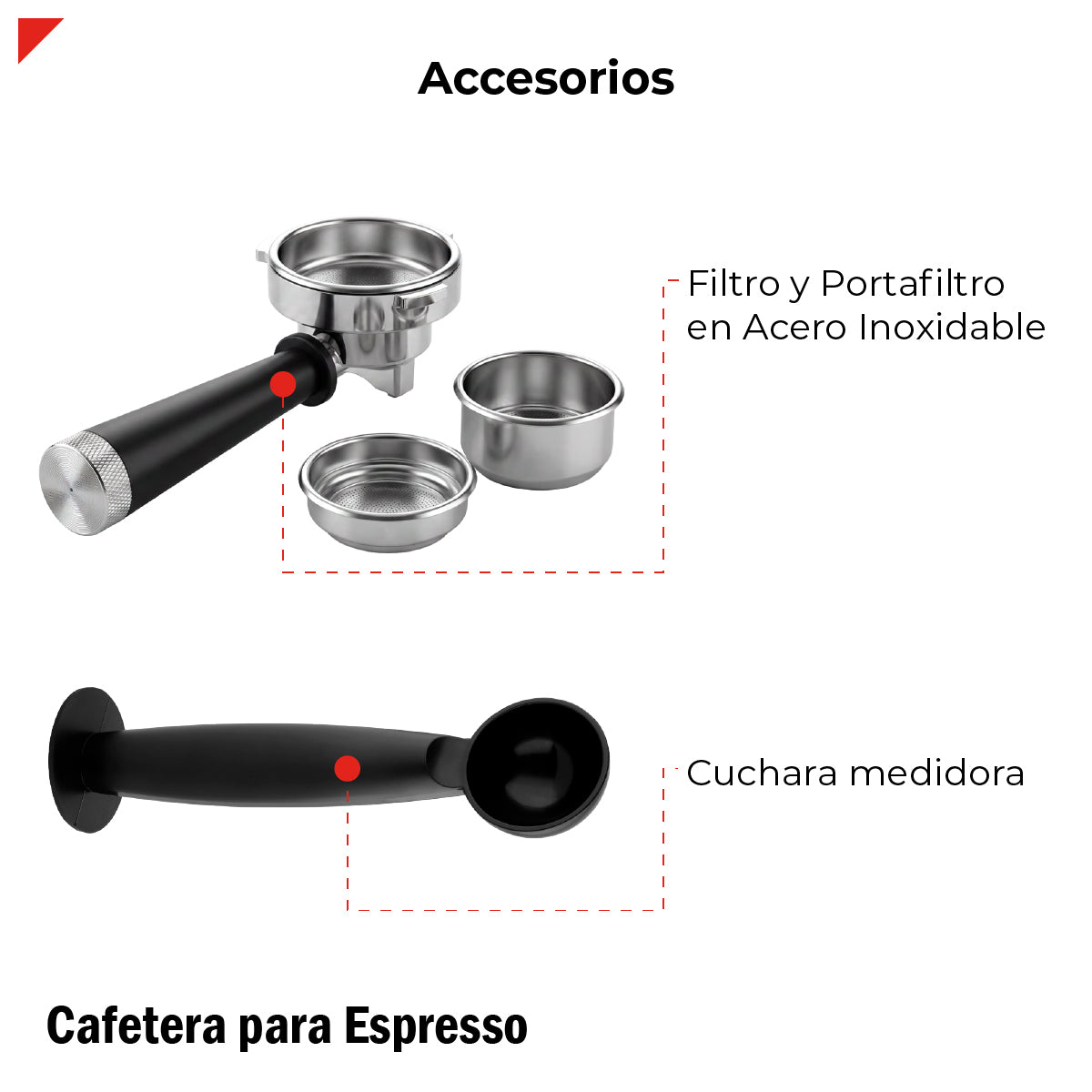 Cafetera Digital Para Espresso 1350w 20 Bar BDECM05