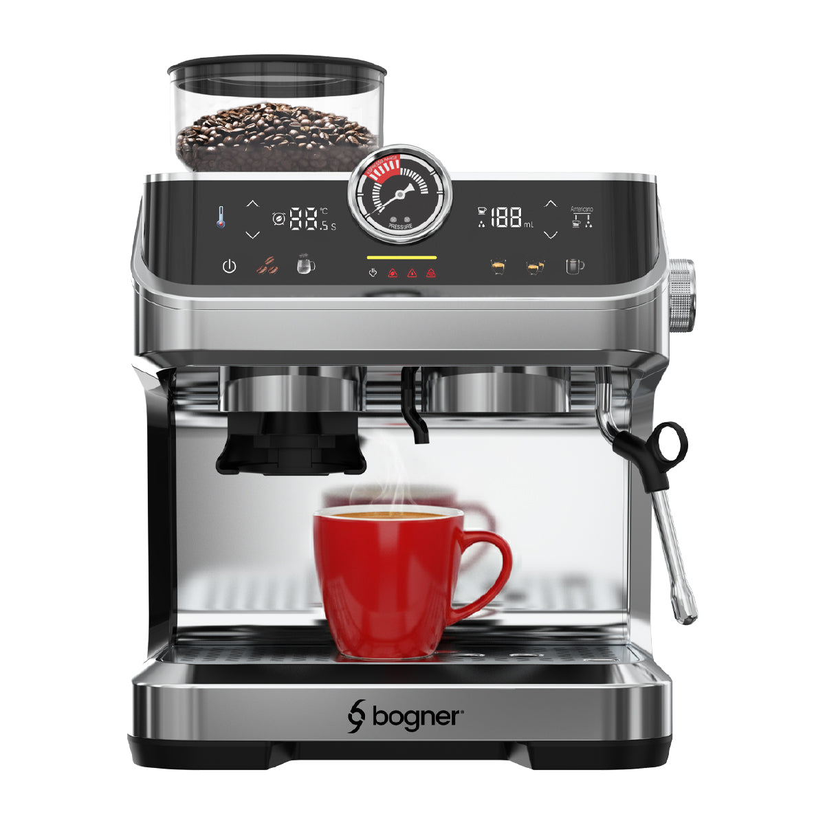 Cafetera Semiautomatica Espresso 20 Bar Molino Latte Cappuccino Bogner