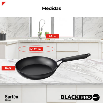 Bogner Sarten 20cm Inducción Aluminio Forjado BFPBK20
