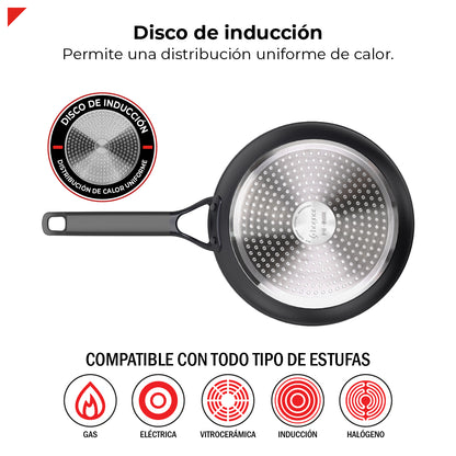 Bogner Sarten 20cm Inducción Aluminio Forjado BFPBK20