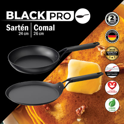 Bogner Set de Sarten y Comal 24 y 26cm Inducción Aluminio Forjado BFPBK2426