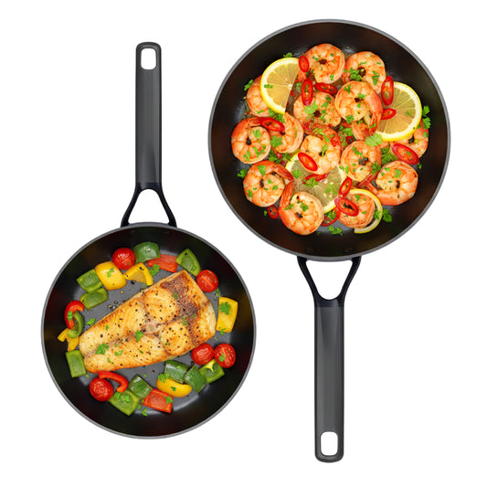 Bogner Set de Sartenes 24 y 28cm Inducción Aluminio Forjado BFPBK2428