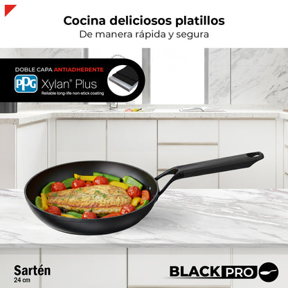 Bogner Sarten 24cm Inducción Aluminio Forjado BFPBK24