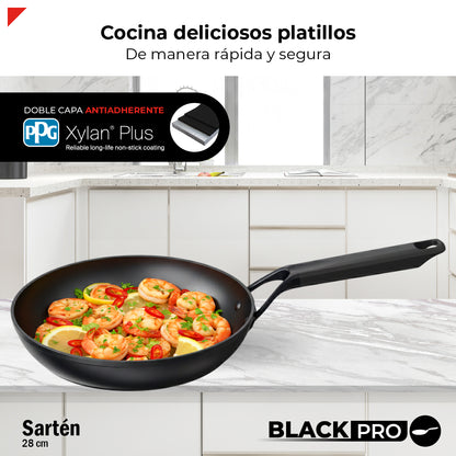 Bogner Sarten 28cm Inducción Aluminio Forjado BFPBK28