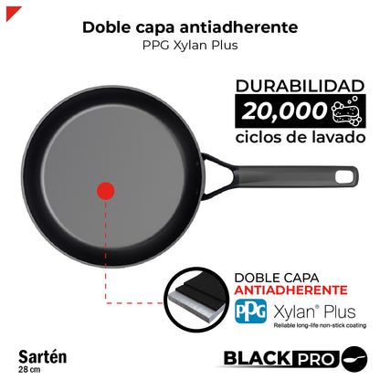 Bogner Sarten 28cm Inducción Aluminio Forjado BFPBK28