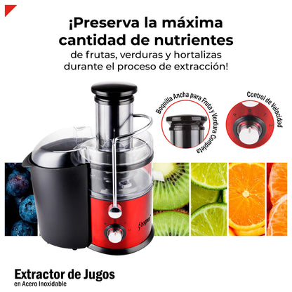 Extractor de frutas y verduras para jugos Bogner