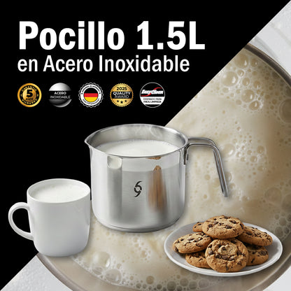 Pocillo 1.5l Acero Inoxidable 304 Base Encapsulada Bogner