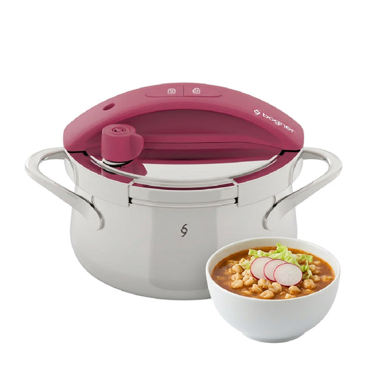 Olla De Presión Bogner 3l Inoxidable 304 Alta Seguridad