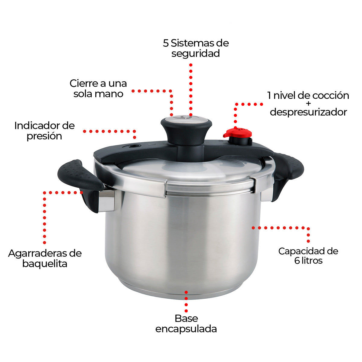 Combo Record Cocina de Induccion + Olla Acero Inox N° 22