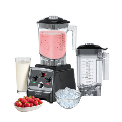 Bogner Combo Licuadora Comercial 2500w 2L Tritán BSB07N + Vaso Extra