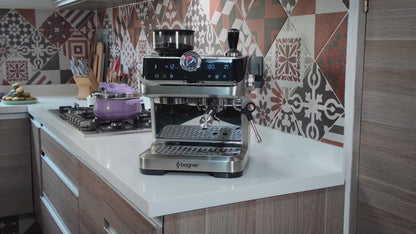 Cafetera Semiautomática Espresso 20 Bar Molino Latte Cappuccino Bogner