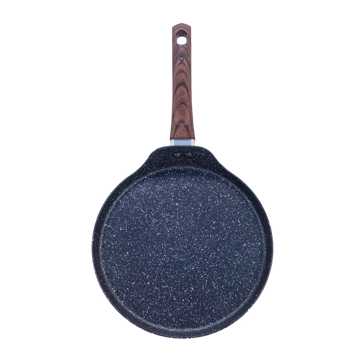 Batería de cocina Marble granito y madera, antiadherente 8pzs.